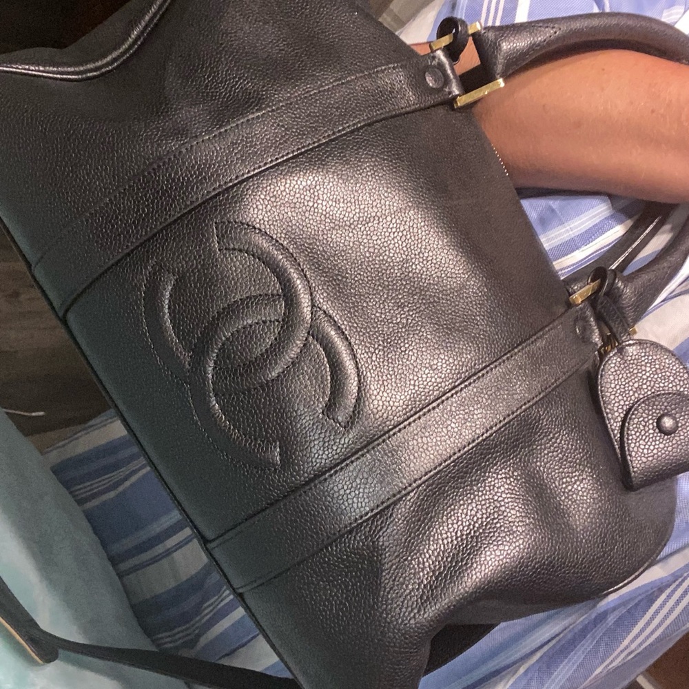 Chanel Vintage Boston Caviar Medium handbag